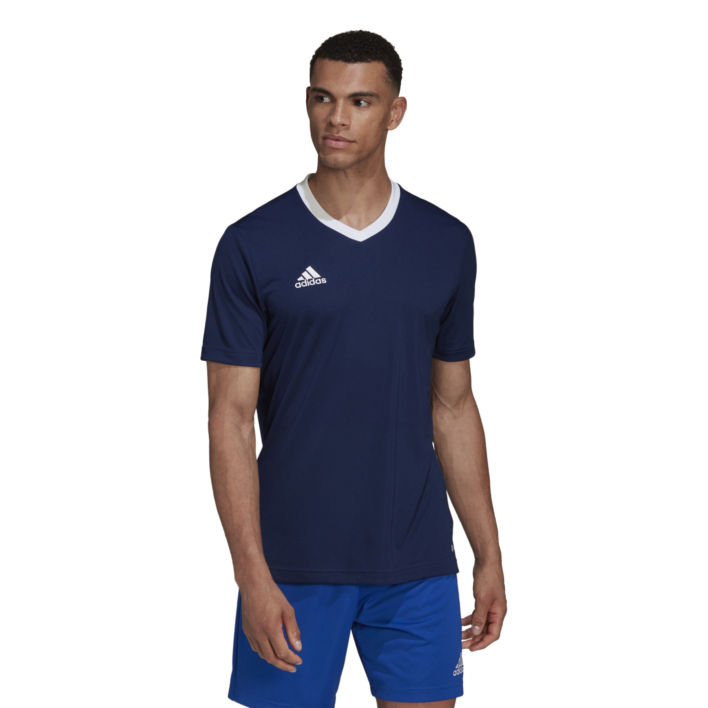 HE1575 adidas Entrada 22 T-shirt Donkerblauw