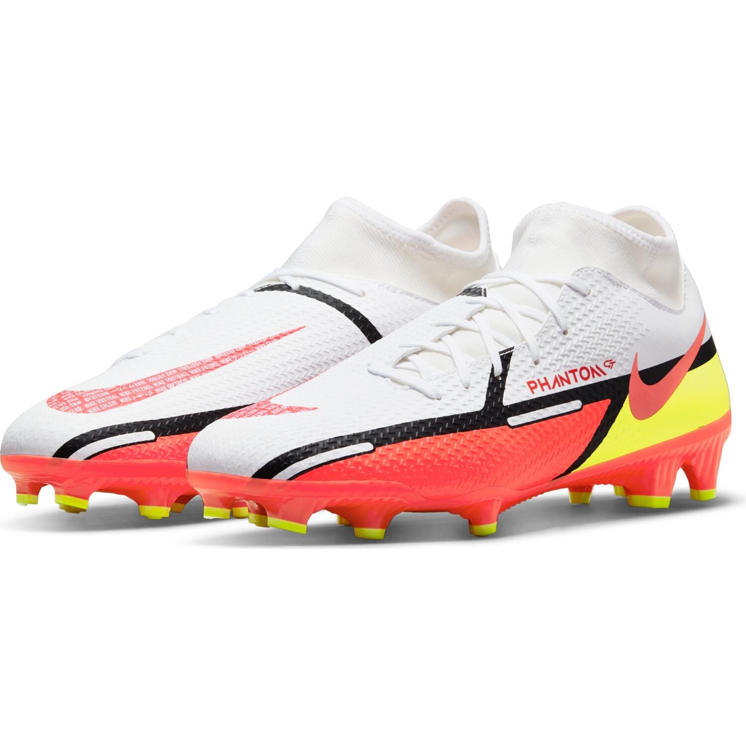 Nike Phantom GT2 Academy DF FG/MG White Bright Crimson - Play Football