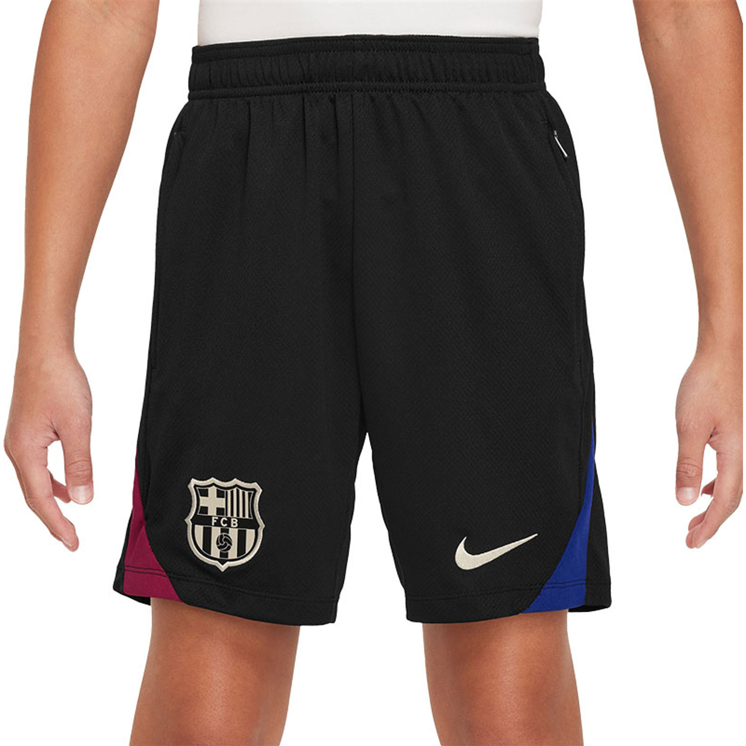 FN9951-010 Nike FC Barcelona Trainingsbroekje Kids 2024-2025 Zwart