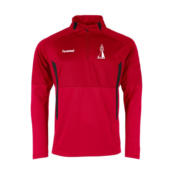 108011-6800DOSL Hummel Authentic 1/4 Zip Trainingstrui DOSL Rood